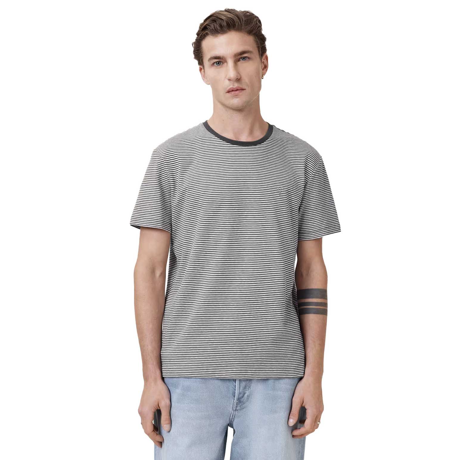 AllSaints Dillon Striped Crew Neck T-shirt